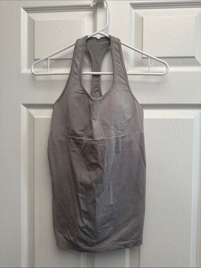 lululemon athletica Gray Racerback Tank Top